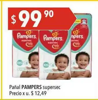 Hergo Pañal Pampers Supersec x u oferta