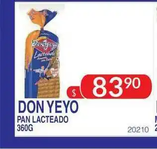Masivos Don Yeyo Pan Lacteado 360 g oferta