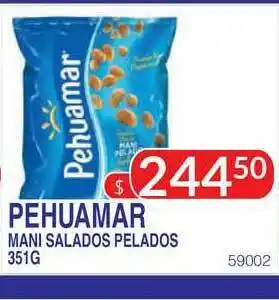 Masivos Pehuamar Mani Salados Pelados 351 g oferta