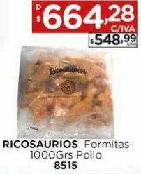 Hipermay Ricosaurios formitas pollo oferta