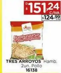 Hipermay Tres arroyos hamb 2un. pollo oferta