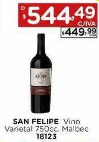 Hipermay San felipe vino oferta