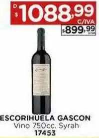 Escorihuela gascon vino syrah