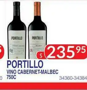 Masivos Portillo Vino Cabernet-Malbec 750 c oferta