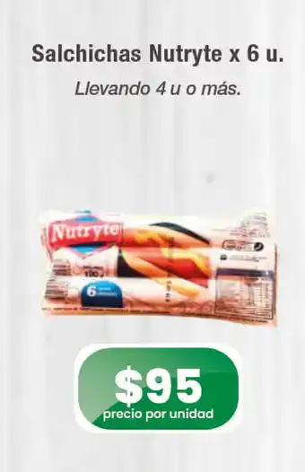 Salchichas nutryte X 6 u.