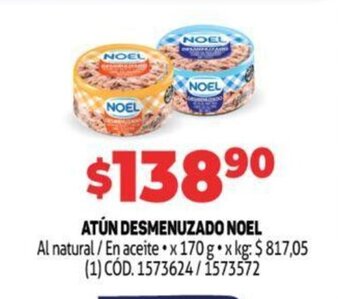 Makro Atún desmenuzado noel oferta
