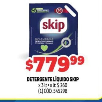 Makro Detergente Liquido Skip oferta