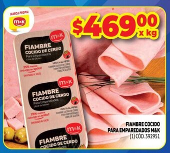 Makro Fiambre cocido para emparedados M&K oferta