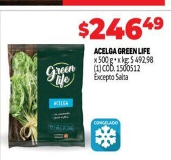 Makro Acelga green life oferta