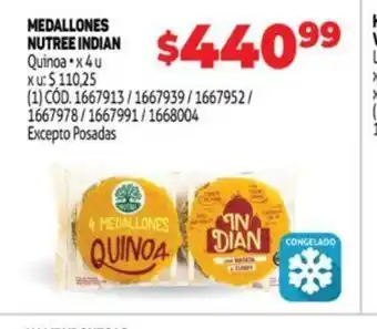 Makro Medallones nutree indian oferta