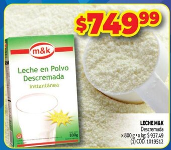 Makro Leche M&k oferta
