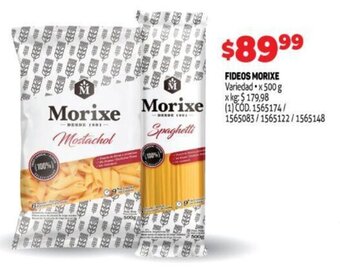 Makro Fideos Morixe oferta