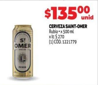 Makro Cerveza Saint-Omer oferta
