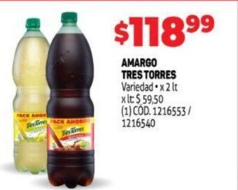 Makro Amargo tres torres oferta