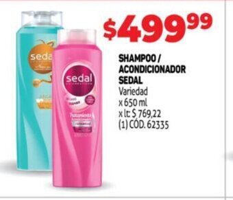Makro Shampoo/ acondicionador sedal oferta