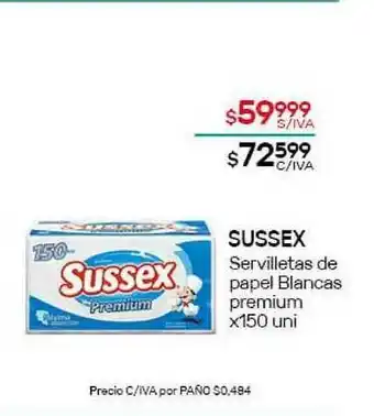Nini Mayorista Sussex x 150uni oferta