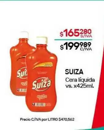 Suiza Cera Liquida x 425ml