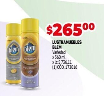 Makro Lustramuebles Blem oferta