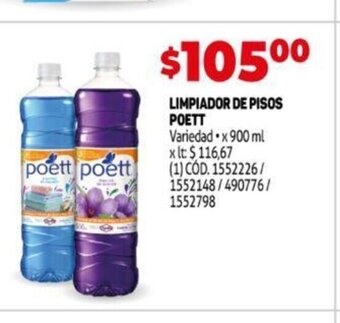 Makro Limpiador De Pisos Poett oferta