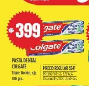 Supermercados Vea Colgate Pasta Dental oferta