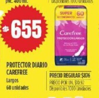 Supermercados Vea Carefree Protector Diario oferta