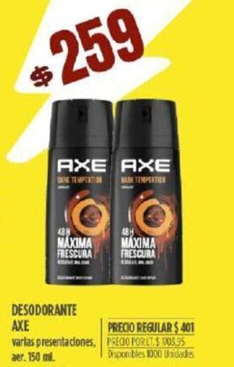 Supermercados Vea Axe Desodorante oferta