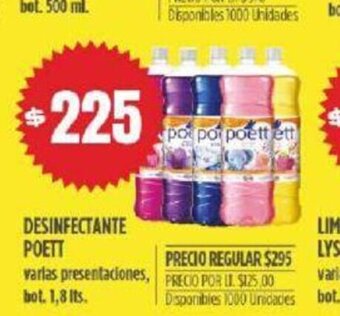 Supermercados Vea Poett Desinfectante oferta