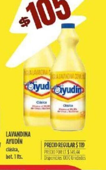 Supermercados Vea Ayudin Lavandina oferta