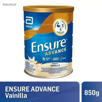 Ensure advance vainilla 850 gr