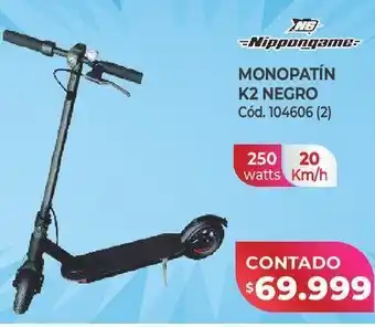 Naldo Lombardi Monopatín k2 negro oferta