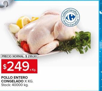 Carrefour Maxi Pollo entero congelado oferta