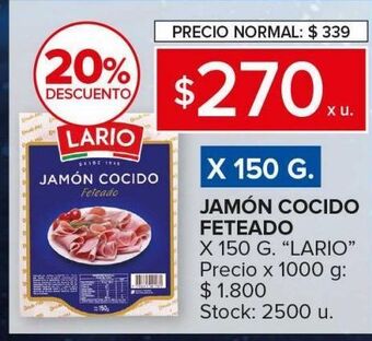 Carrefour Maxi Jamón cocido feteado oferta