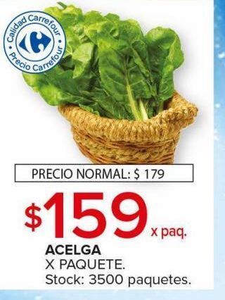Carrefour Maxi Acelga x paquete oferta
