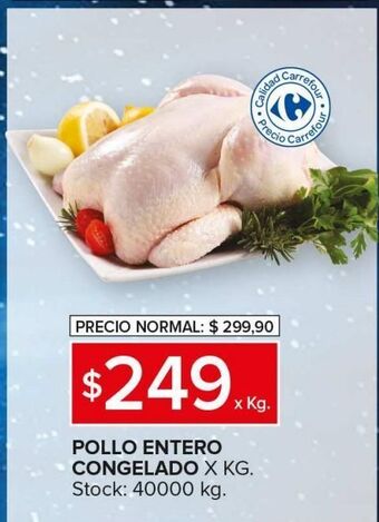 Carrefour Maxi Pollo entero congelado oferta