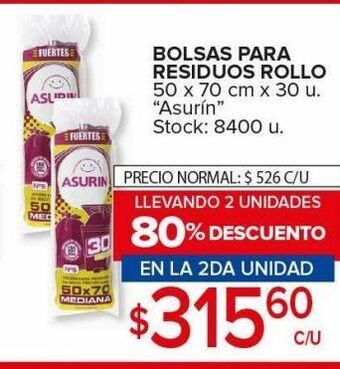 Carrefour Maxi Bolsas para residuos rollo oferta