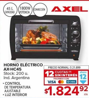 Carrefour Maxi Horno electrico oferta