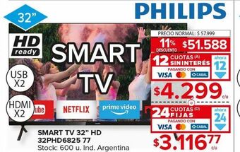 Carrefour Maxi Smart tv philips oferta