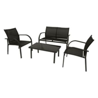 Maitess Juego jardin cyril 4 pzas negro oferta