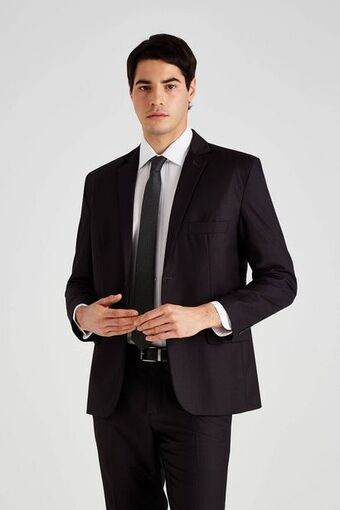 Macowens Traje ss 100 slim fit liso gris oscuro oferta