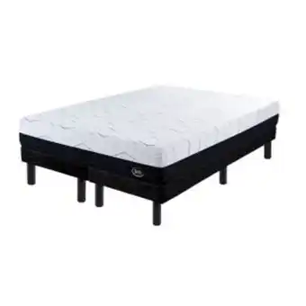 Sommier Center Sommier y colchón king (200x200x24) serta memphis espuma oferta