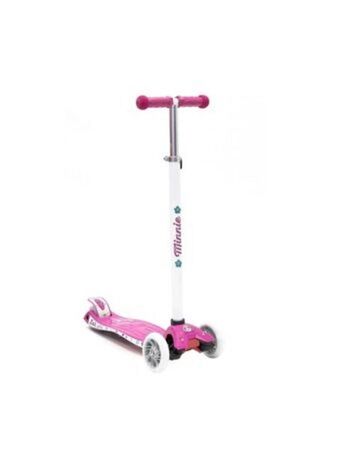 El Mundo del Juguete Monopatín disney minnie regulable 3 ruedas con luz fucsia oferta