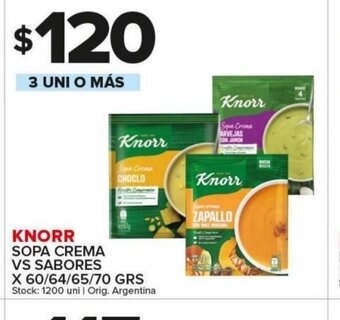 Carrefour Maxi Knorr Sopa Crema Vs sabores oferta