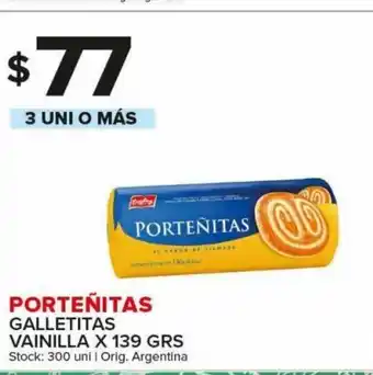 Carrefour Maxi Porteñitas Galletitas Vainilla x139 GRS oferta