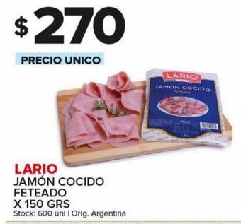 Carrefour Maxi Lario Jamón Cocido Feteado oferta