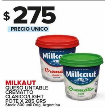 Carrefour Maxi Milkaut Queso Untable Crematto Clasico/Light oferta