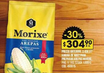 Coto Harina de maíz para preparar arepas morixe oferta