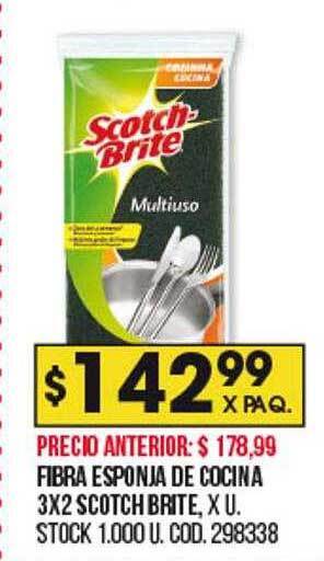 Coto Fibra esponja de cocina 3x2 scotch brite oferta