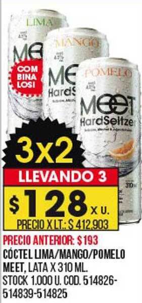 Coto Cóctel lima mango pomelo meet oferta