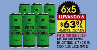 Coto Gaseosa pomelo paso de los toros oferta