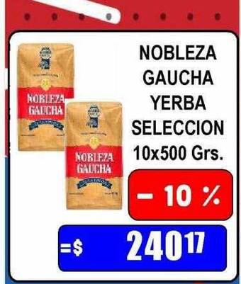 Dulcenter Nobleza gaucha yerba seleccion oferta